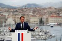 De retour &agrave; Marseille, Macron donne un petit cours d'entreprenariat