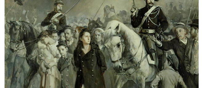 L'arrestation de Louise Michel en 1883, de Jules Girardet (1856-1938).
