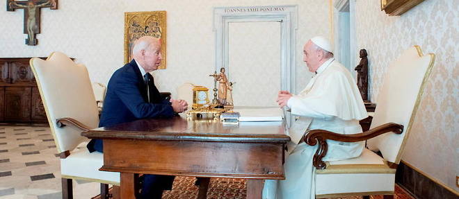 Joe Biden a rencontre le pape ce vendredi. 
