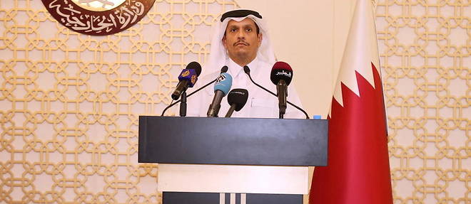 Le ministre des Affaires etrangeres du Qatar, Mohammed bin Abdulrahman al-Thani.
