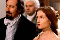 Jean-Francois Balmer (Charles Bovary) et Isabelle Huppert (Emma).
