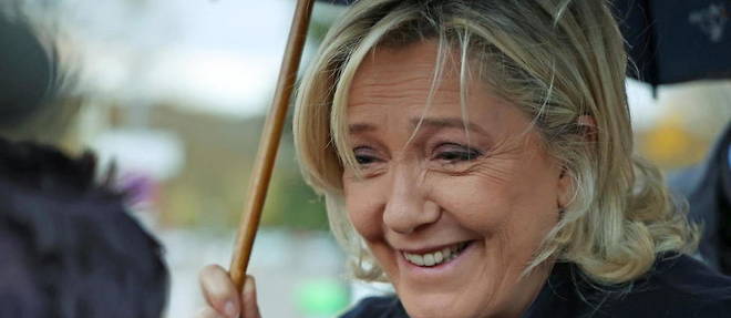 Marine Le Pen en deplacement a Mulhouse, le 4 novembre 2021.
