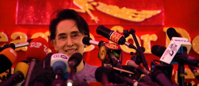 Aung San Suu Kyi a ete arretee en fevrier dernier lors du coup d'Etat en Birmanie.
