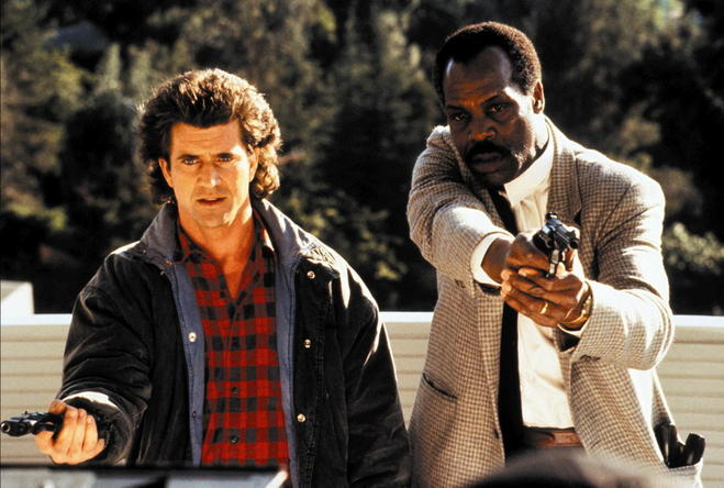 Mel Gibson et Danny Glover dans « <em>L'Arme fatale 2 »</em> (1989).
 ©  Warner bros.