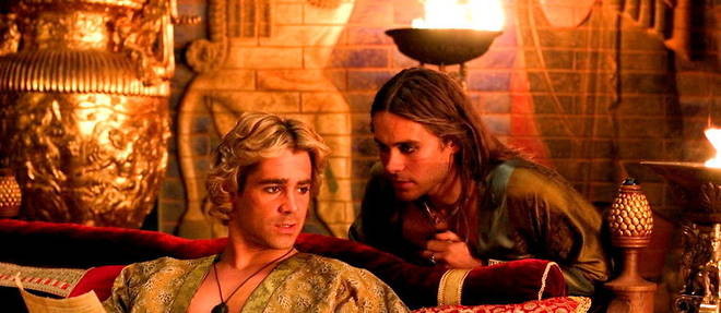 Colin Farrell (Alexandre) et Jared Leto (Hephestion) dans le film << Alexandre >> (2004), d'Oliver Stone.