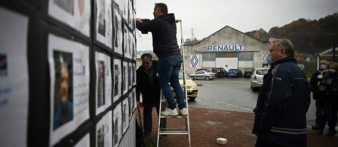 Fermeture enterinee de la SAM, sous-traitant de Renault, les salaries occupent l'usine