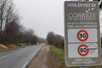 La Corrèze a été le premier département à rétablir le 90 sur toutes ses routes