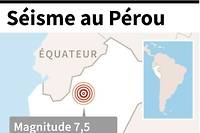P&eacute;rou: s&eacute;isme de magnitude 7,5 dans le nord