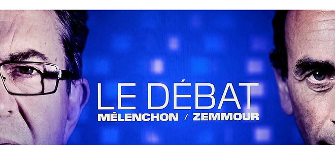 Débat entre Jean-Luc Mélenchon et Eric Zemmour, le 23 septembre.
