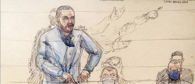 Mohamed Abrini au proces des attentats de novembre 2015, le 2 novembre 2021.

