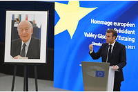 Emmanuel Macron et les dirigeants de l&rsquo;UE rendent hommage &agrave; Giscard d'Estaing
