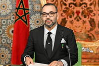 Le roi Mohammed VI du Maroc le 6 novembre 2021.
