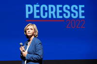 Dernier meeting de la candidate Valerie Pecresse avant le premier tour de la primaire de la droite a Boulogne Billancourt,  le 29 novembre 2021.
