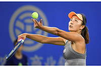 La joueuse chinoise Peng Shuai au tournoi de tennis WTA Wuhan Open, en décembre 2019, à Wuhan.
