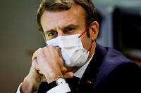  Emmanuel Macron, le 7 décembre à Bourges, durant sa visite dans le Cher.
