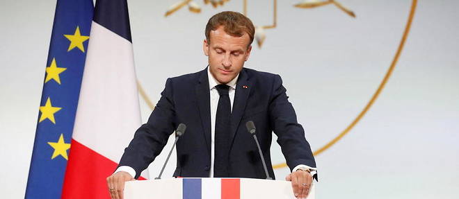 Emmanuel Macron presente jeudi ses priorites pour la presidence francaise du Conseil de l'Union europeenne qui debutera le 1er janvier, quelques mois avant le scrutin presidentiel.
