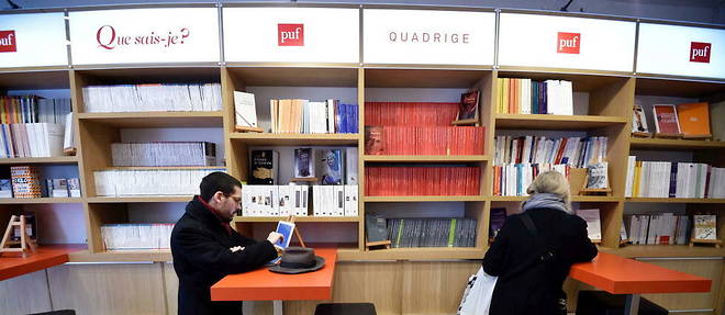 La nouvelle librairie des PUF, rue Monsieur-le-Prince a Paris. 
