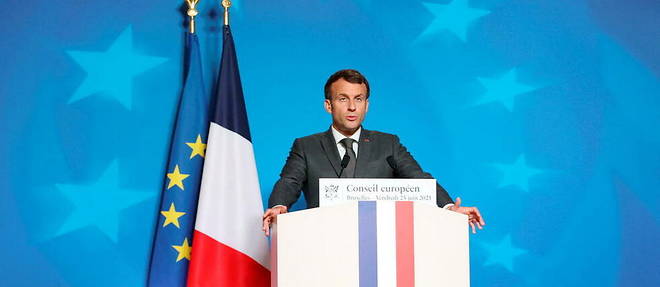 Emmanuel Macron au Conseil europeen a Bruxelles en juin dernier.
