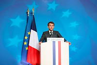 Emmanuel Macron au Conseil europeen a Bruxelles en juin dernier.
