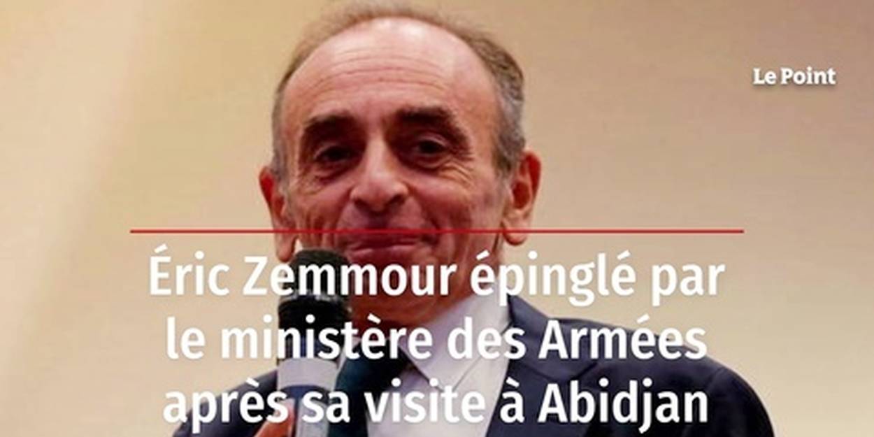 Vidéo - Éric Zemmour épinglé par le ministère des Armées après sa