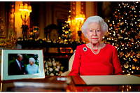Elizabeth II lors de son message de Noel.
