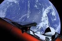Spaceman, le mannequin à bord de la Tesla roadster envoyée dans l'espace en février 2018
