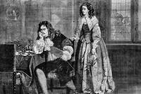 Molière (1622-1673) et sa femme Armande Béjart (1641-1700).

