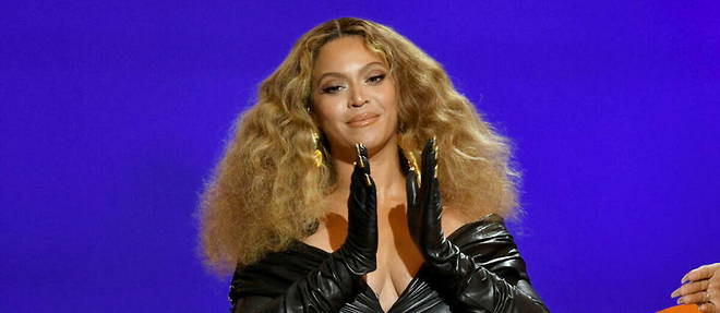 Beyonce le 14 mars dernier lors des Grammy Awards.
