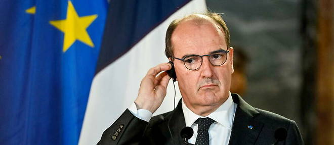 Jean Castex a Bruxelles le 22 novembre 2021 lors d'une reunion diplomatique.
