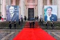 Pr&eacute;sidence de l&rsquo;UE&nbsp;: Macron rend hommage &agrave; Simone Veil et Jean Monnet