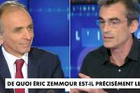 Éric Zemmour et Raphaël Enthoven sur CNews en 2020.
