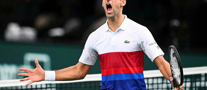 Novak Djokovic a Paris le 6 novembre 2021.
