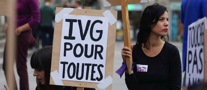 Une manifestation pro-IVG en septembre 2019 a Nantes. 
