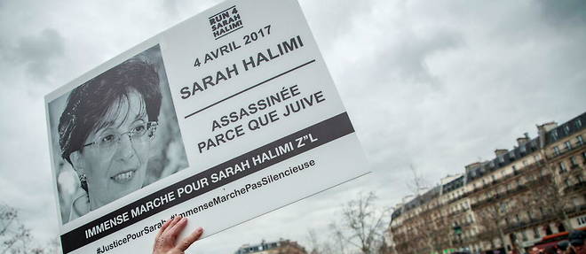 Une manifestation pour demander que le meurtrier de Sarah Halimi soit juge, le 5 janvier 2020.
