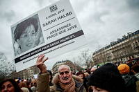 Une manifestation pour demander que le meurtrier de Sarah Halimi soit jugé, le 5 janvier 2020.
