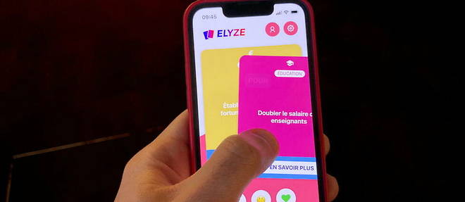 L'application Elyze a ete telechargee plus de 500 000 fois en une semaine apres son lancement, le 2 janvier.
