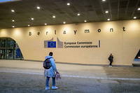 Le Berlaymont, a Bruxelles, est le siege de la Commission europeenne.
