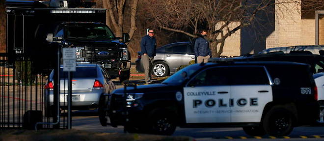 Les quatre otages ont ete sequestres pendant plus de dix heures, dans cette synagogue de Colleyville, au Texas, le 15 janvier 2022. 
