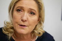 Marine Le Pen à Vesoul, à la fin novembre 2021.
