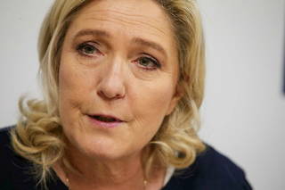 Marine Le Pen à Vesoul, à la fin novembre 2021.
