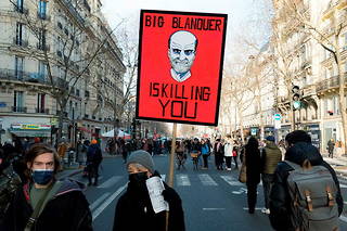 Les manifestants du 13 janvier à Paris.
