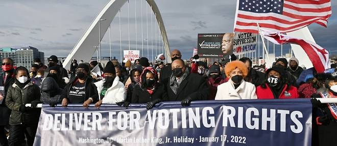 Etats-Unis: la famille de Martin Luther King rejoint l'appel a reformer le systeme electoral