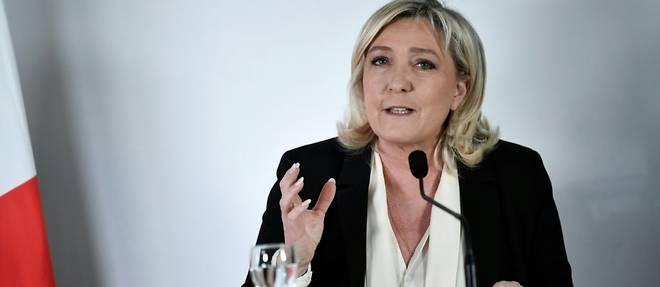 Marine Le Pen fustige la "souverainete europeenne" des "jumeaux Macron-Pecresse"