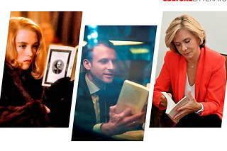  Isabelle Adjani, dans « Mortelle randonnée » (1983), lit Shakespeare. Le candidat Macron lisant un livre sur… Emmanuel Macron en mars 2017. Valérie Pécresse, en campagne pour l’investiture LR, lit « La Volonté », de Marc Dugain, en octobre 2021. 