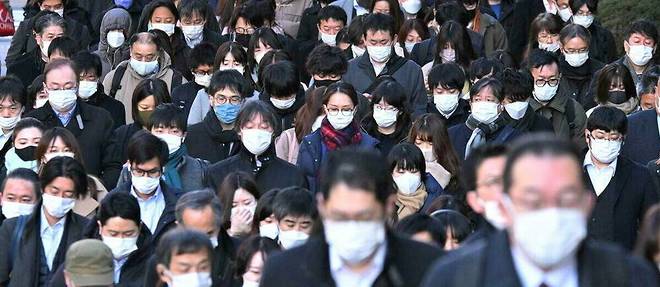 La foule dans les rues de Tokyo le 21 janvier 2022 alors que le nombre de cas de Covid est de nouveau à la hausse.
