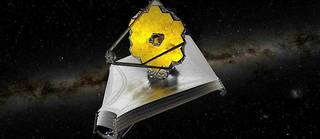 Le télescope spatial James-Webb, entièrement déployé, sera bientôt en orbite autour du point de Lagrange 2, d'où il accompagnera la Terre dans sa course autour du Soleil. 
