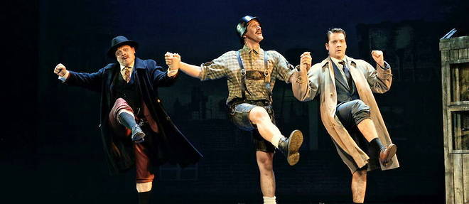 Max, Franz et Leo dans << Les Producteurs >> au Theatre de Paris.
