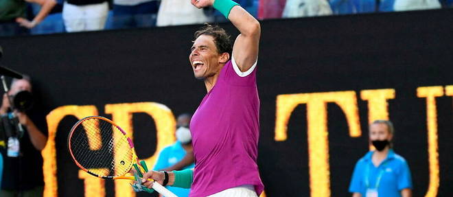 Rafael Nadal decroche sa place en demi-finale de l'Open d'Australie.
