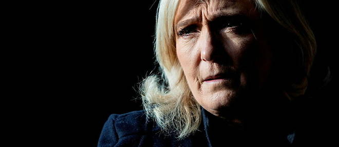 Marine Le Pen, candidate du RN a l'election presidentielle.