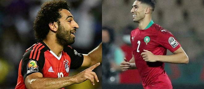 La confrontation entre l'Egypte et le Maroc sera aussi un duel de haute facture entre Mohamed Salah et Achraf Hakimi.  

